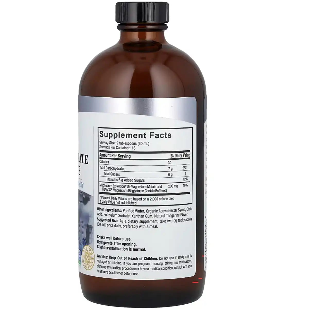 Liquid Magnesium Malate and Glycinate - Natural Tangerine