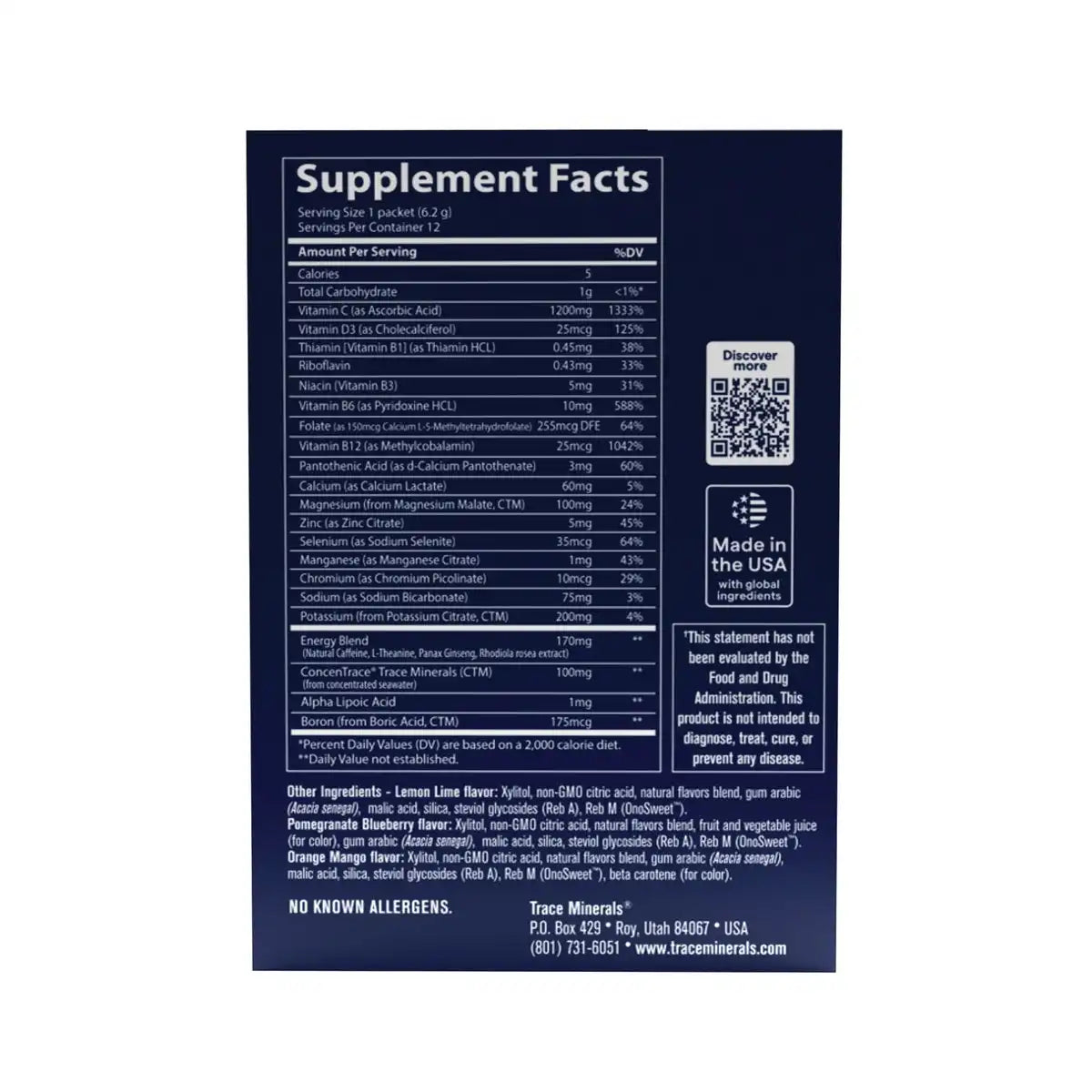 Power Pak Vitamin C Energy Stick Packs - Variety Pack