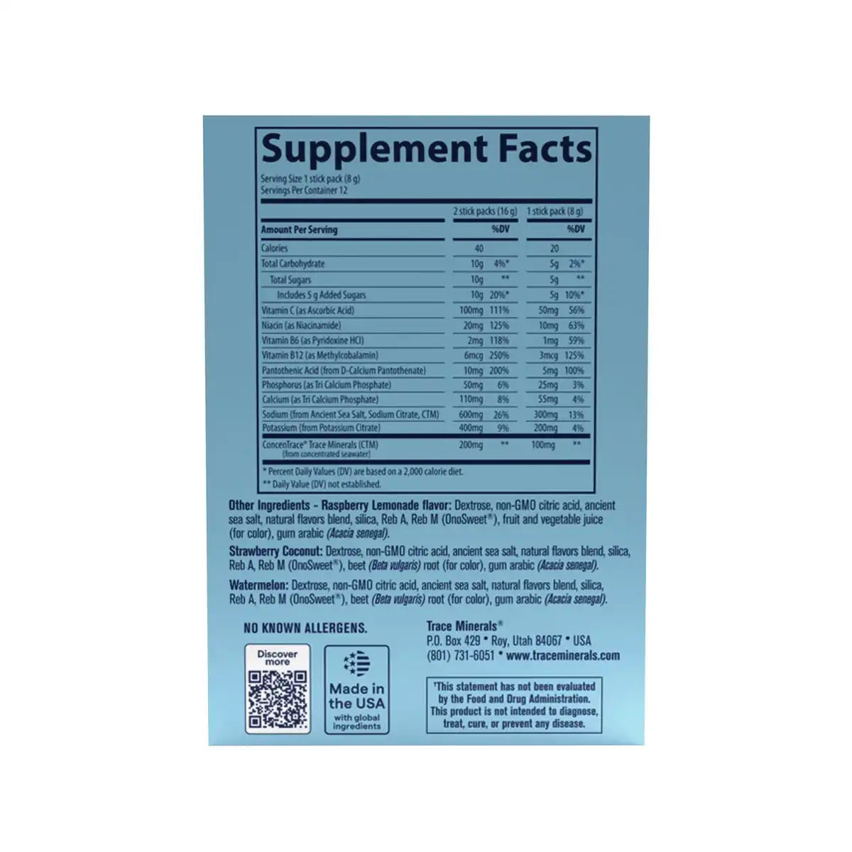 Hydro Pak Sport Endurance Formula Stick Packs - Variety Pack
