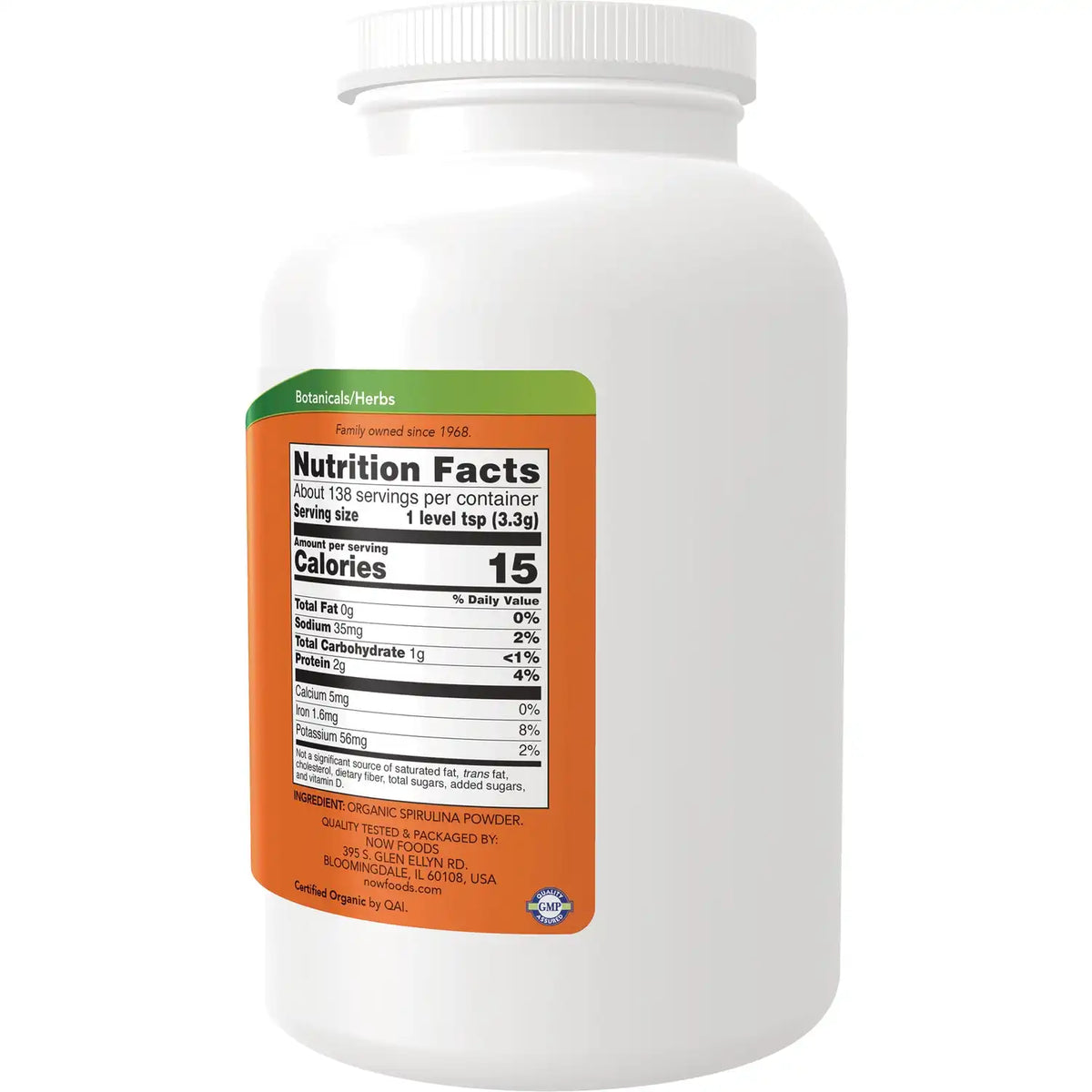 Certified Organic Spirulina Powder