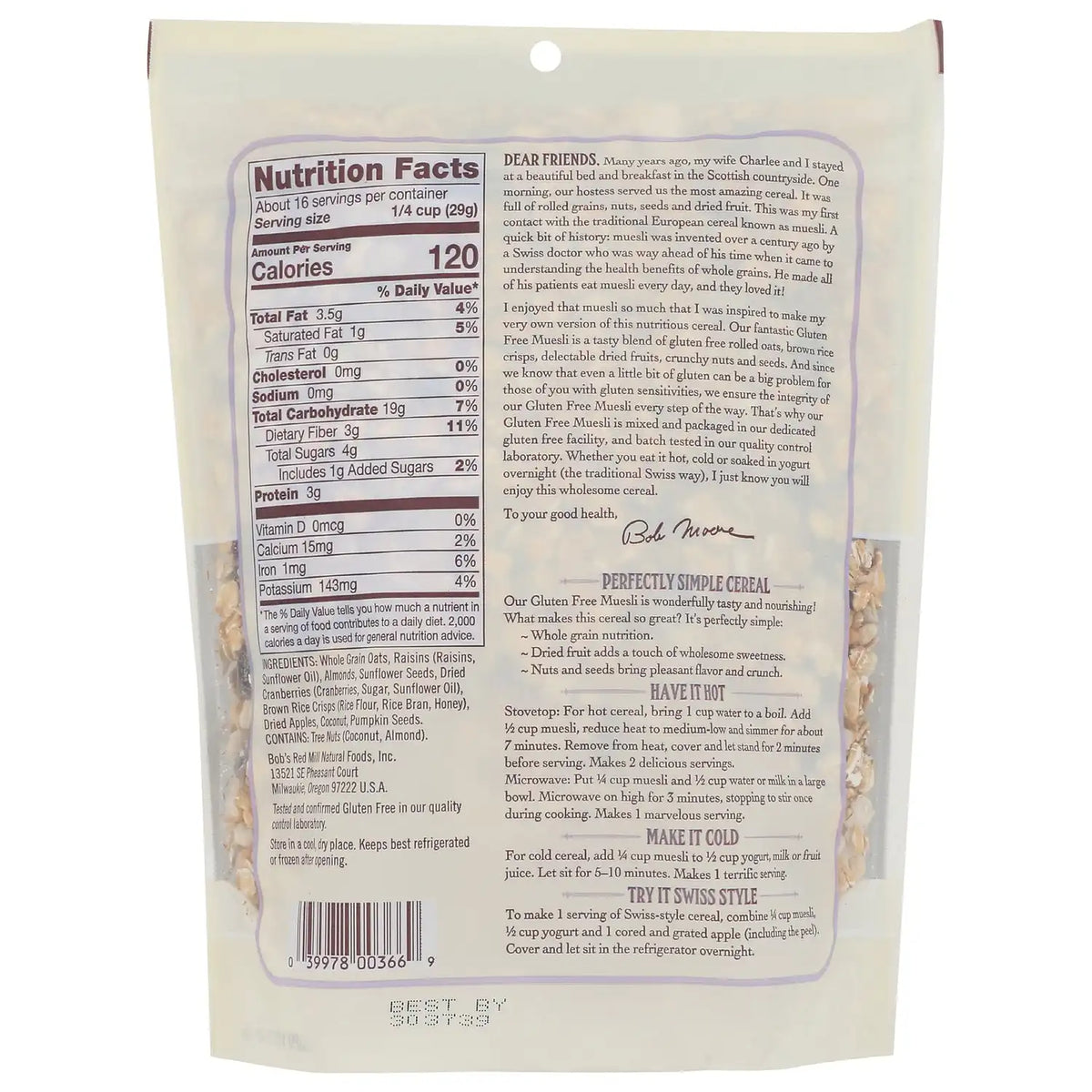 Gluten Free Muesli