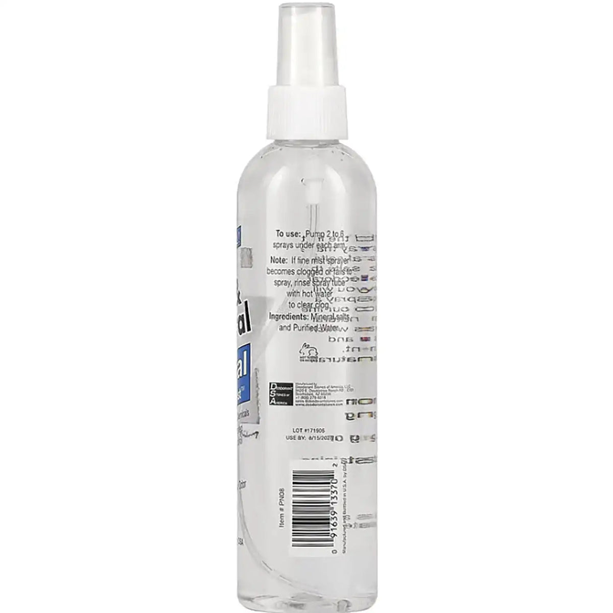 Pure & Natural Crystal Deodorant Mist - Unscented