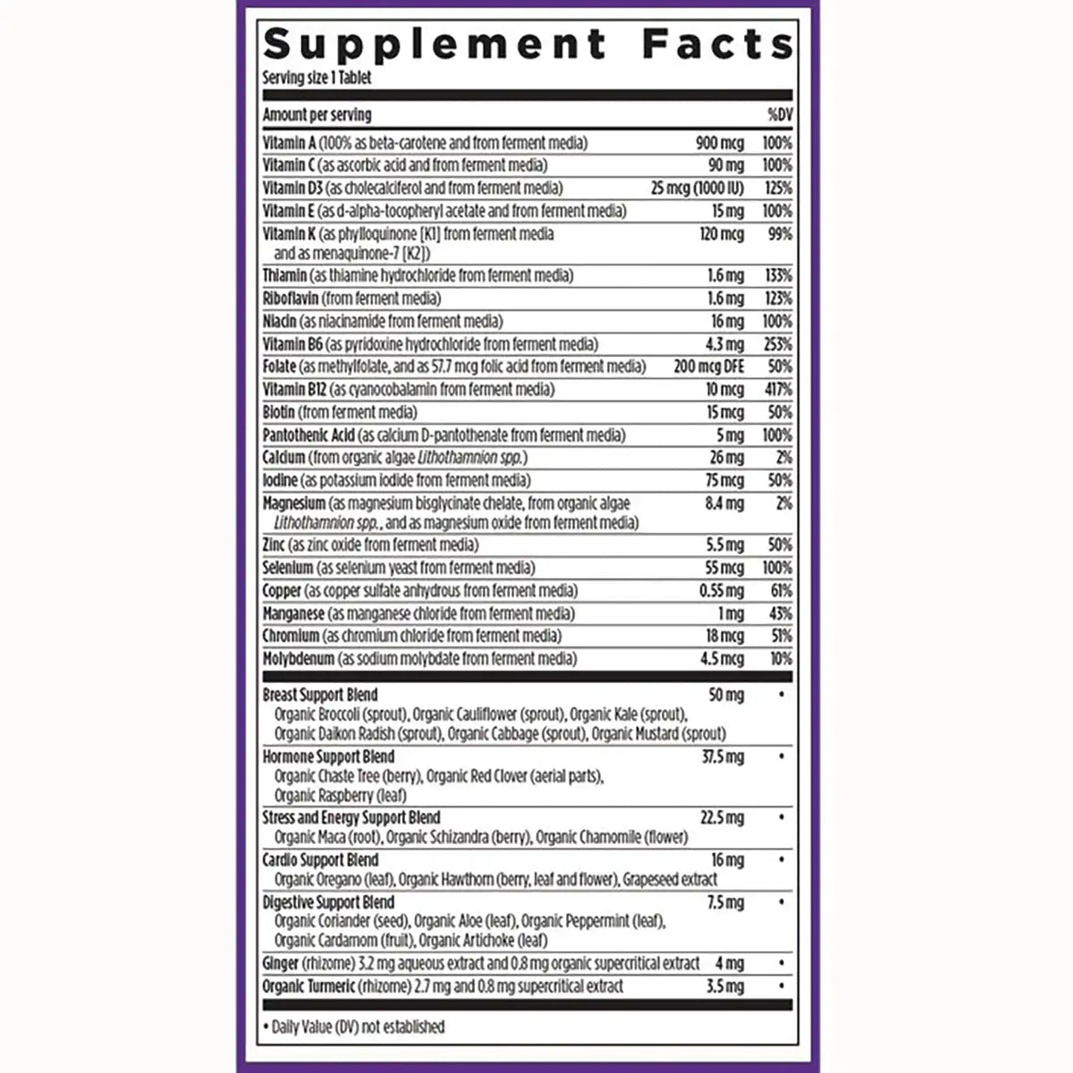 One Daily Every Woman's Multivitamin 40+