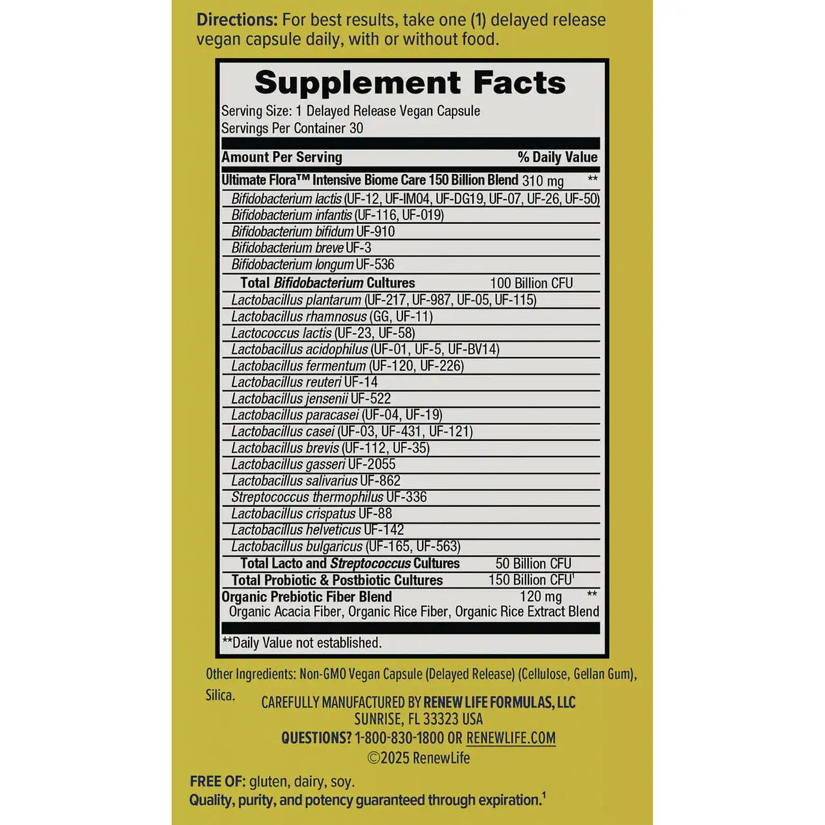 Ultimate Flora Pre & Probiotic