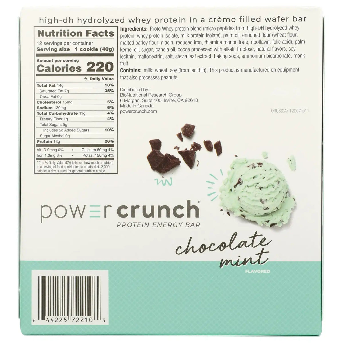Power Crunch Protein Energy Bar Chocolate Mint