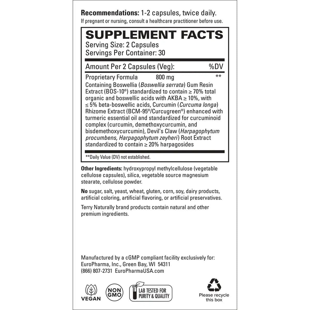 Terry Naturally Arthocin
