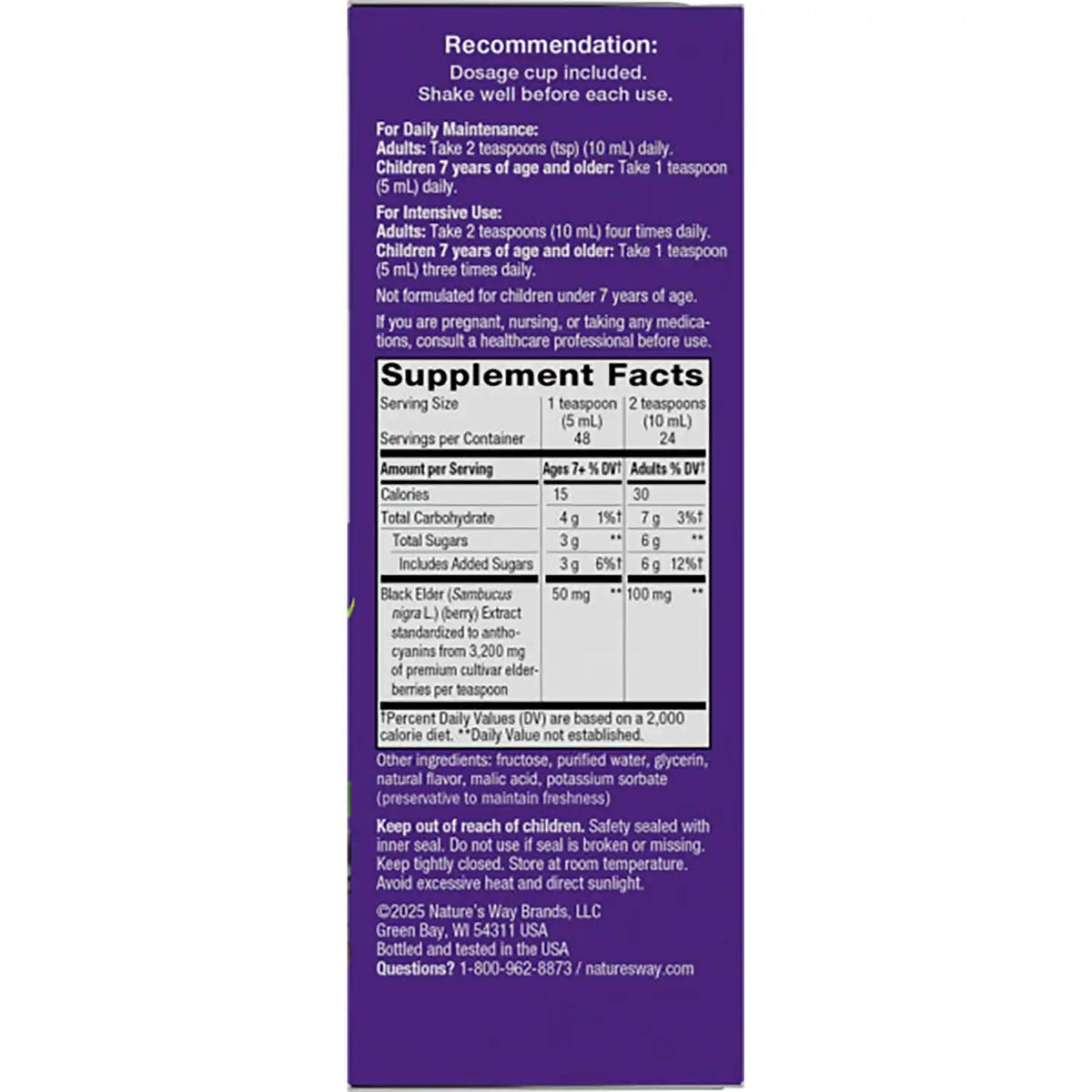 Sambucus Traditional Elderberry Immune Syrup