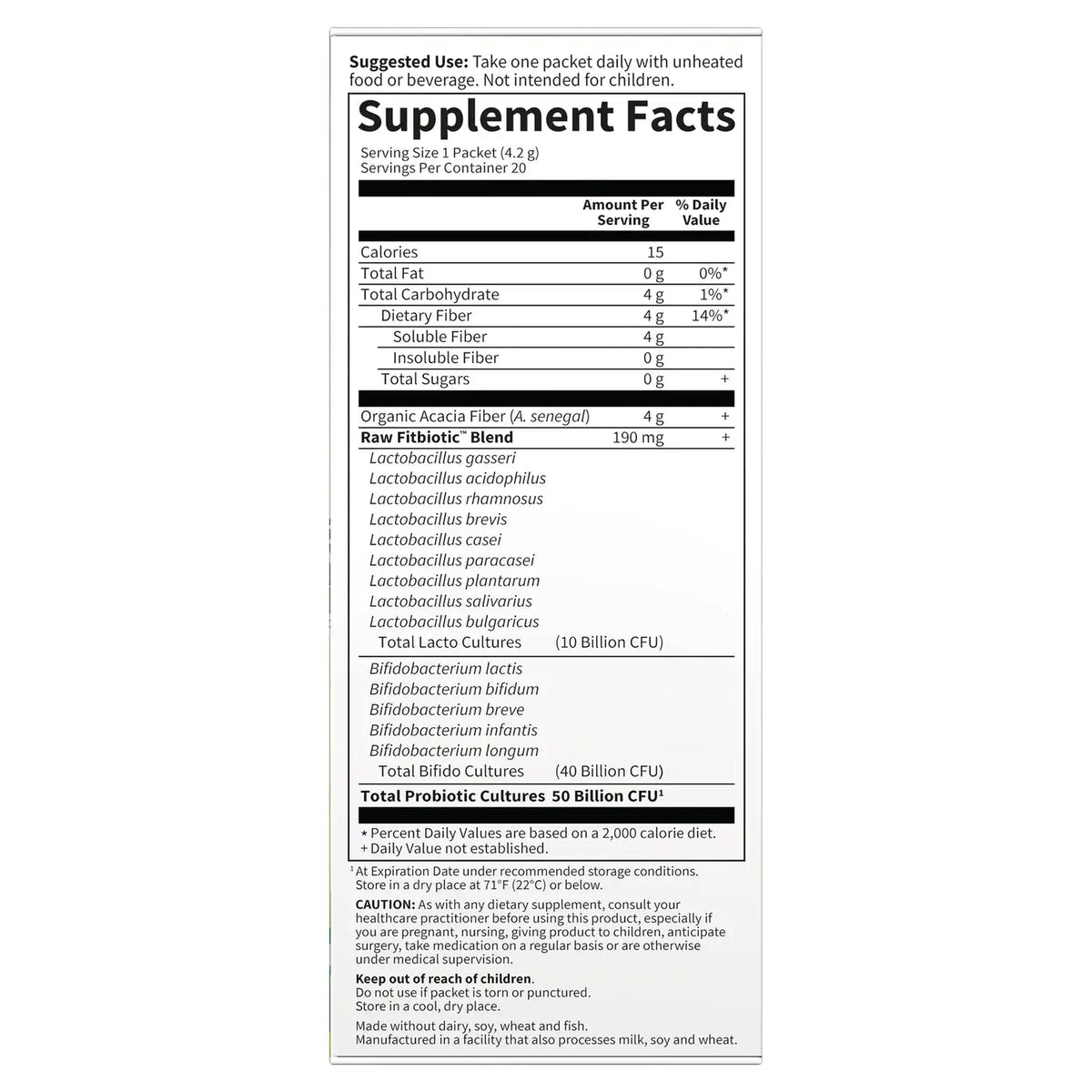 Dr. Formulated Probiotics Fitbiotic - Unflavored