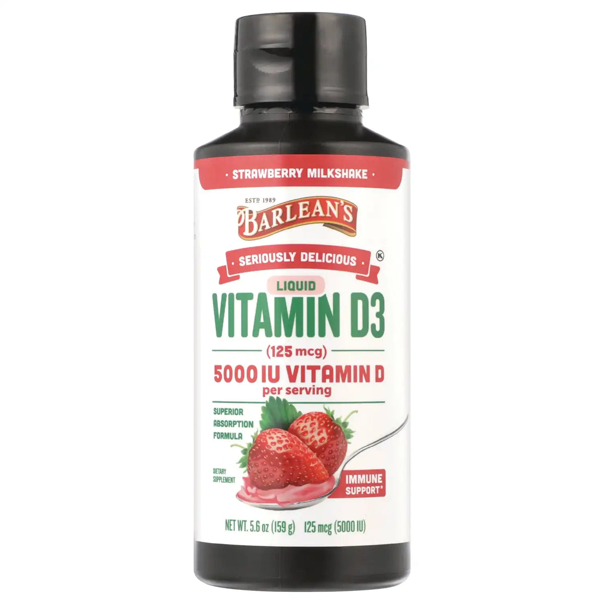 Liquid Vitamin D3 - Strawberry Milkshake