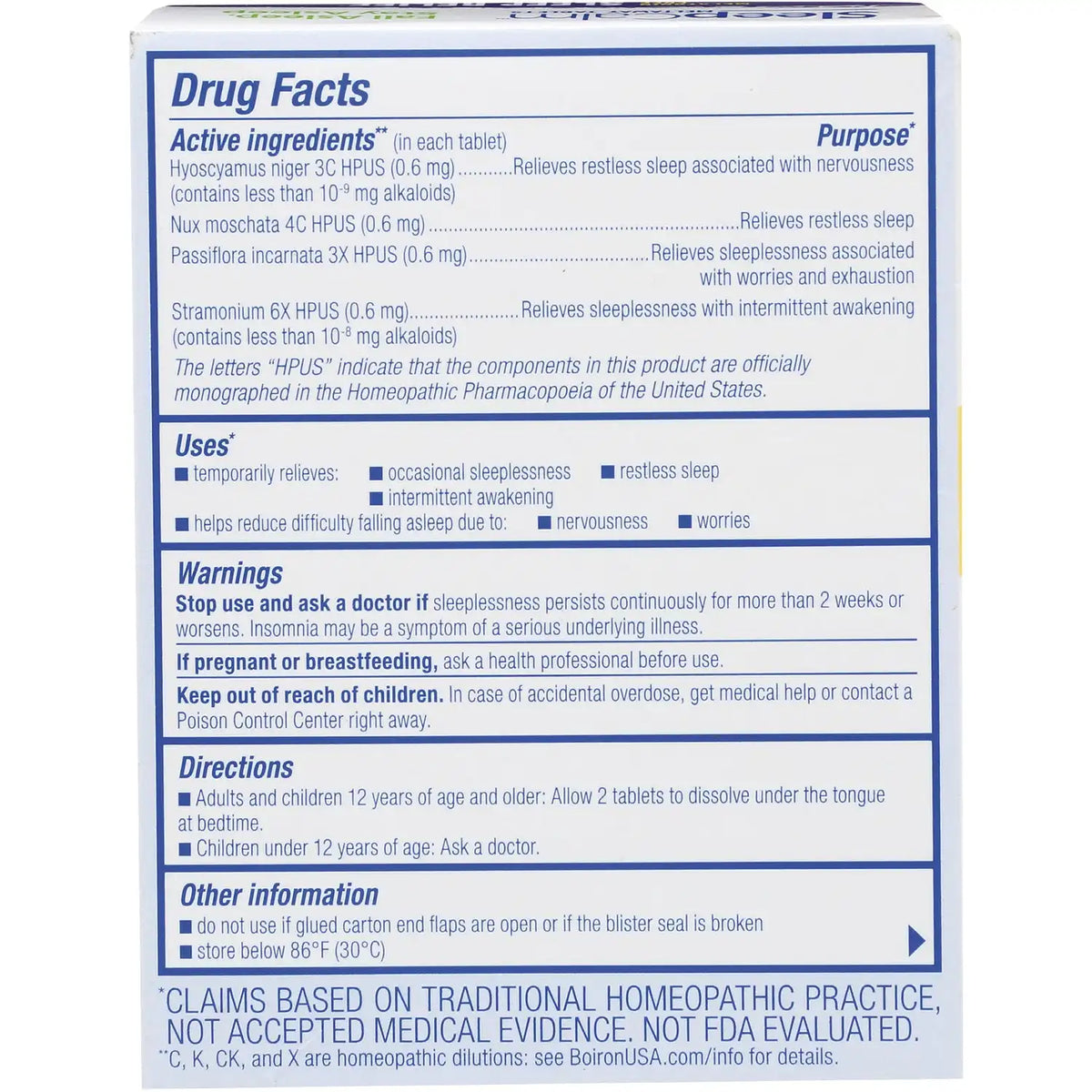 SleepCalm Meltaway Tablets - Unflavored