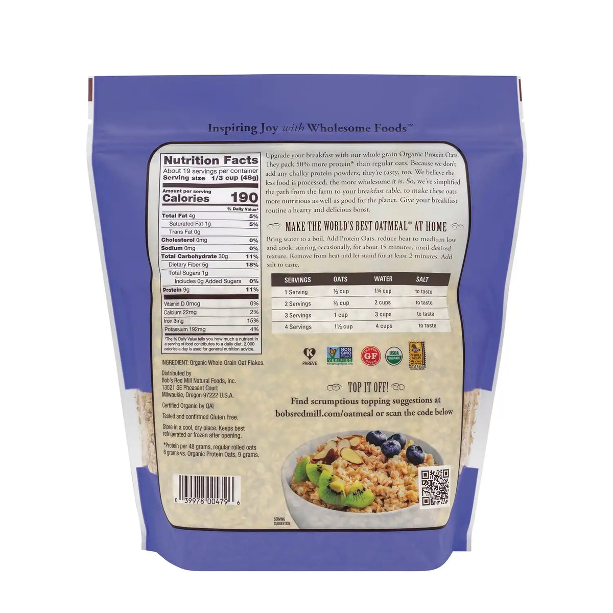 Organic Protein Oats