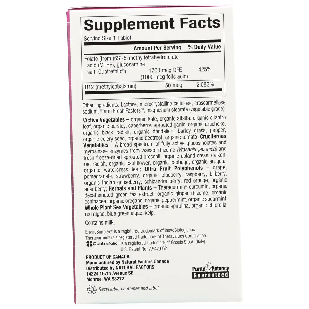 BioCoenzymated Methylfolate plus B12