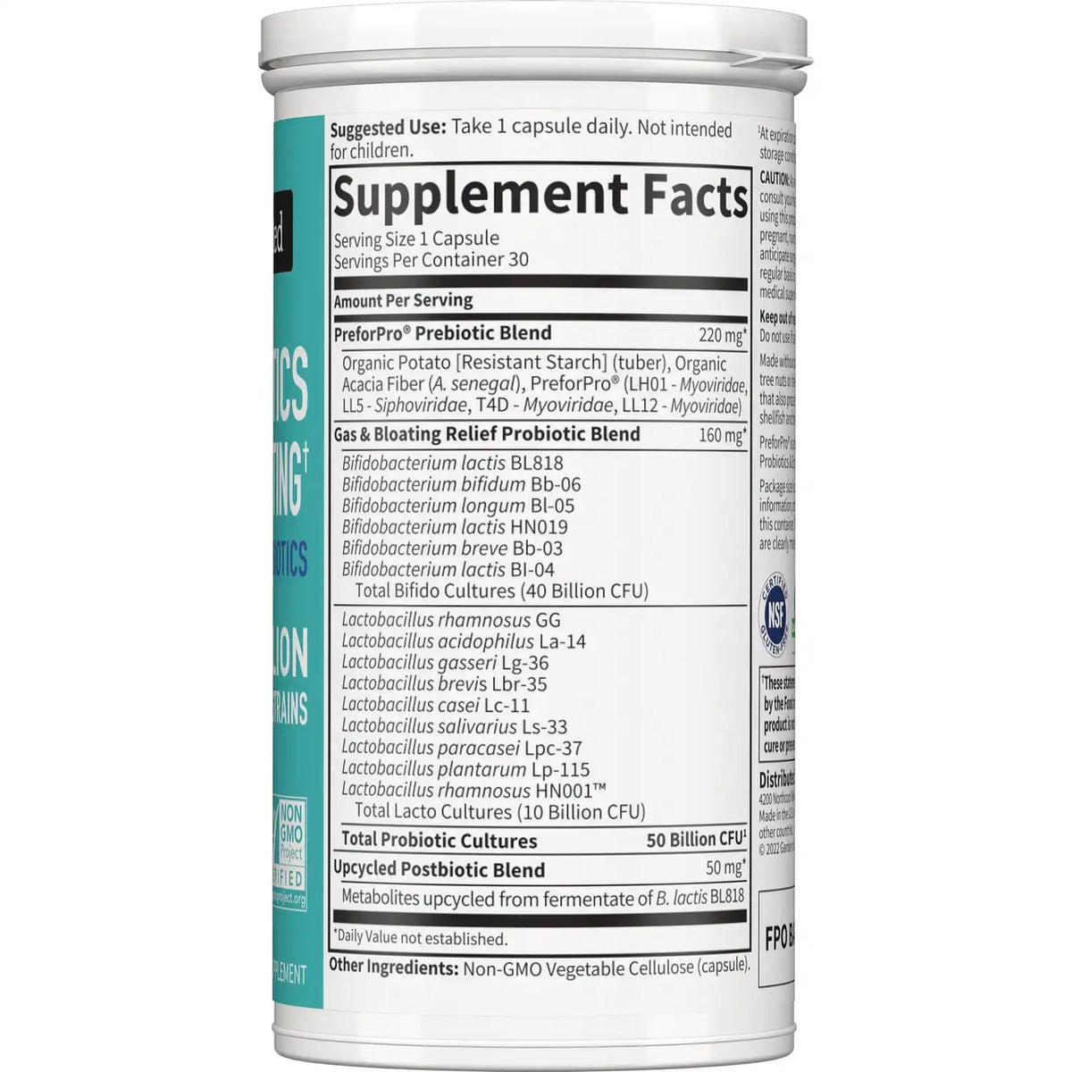 Dr. Formulated Probiotics, Gas & Bloating