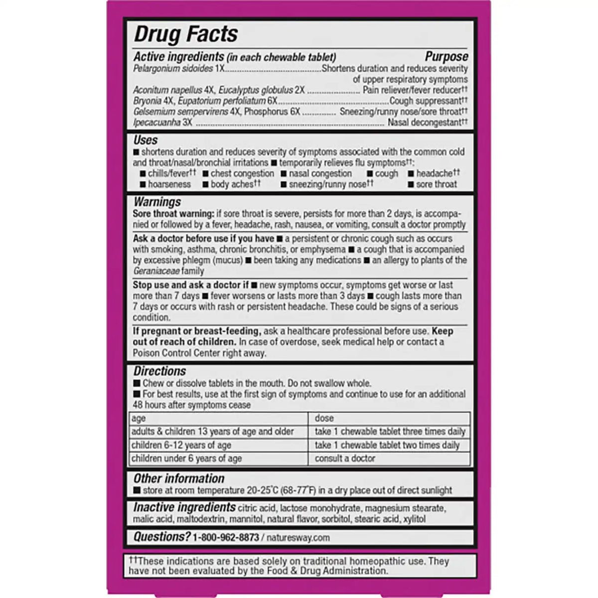 Umcka Cold + Flu Relief Chewables - Orange