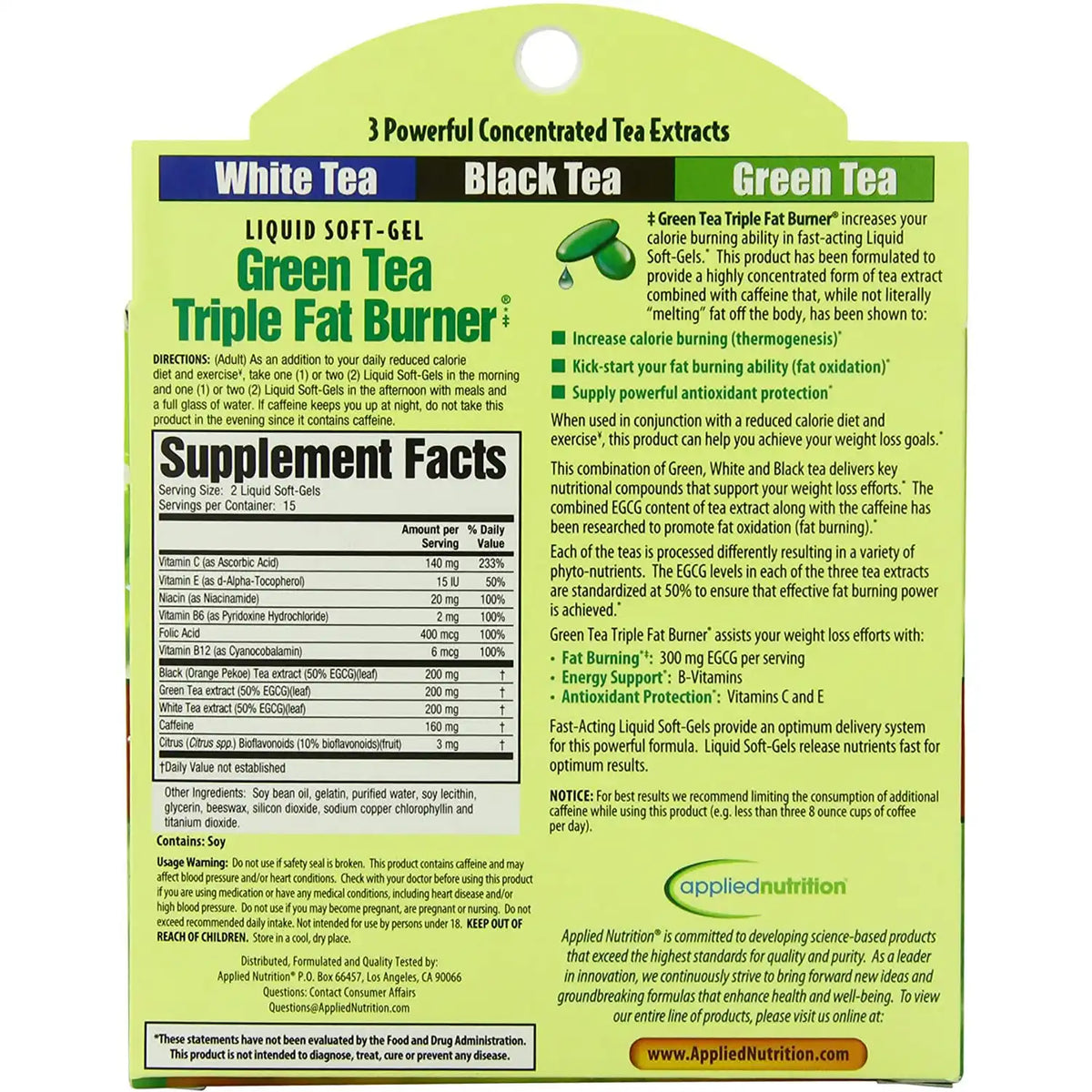 Maximum Strength Green Tea Triple Fat Burner
