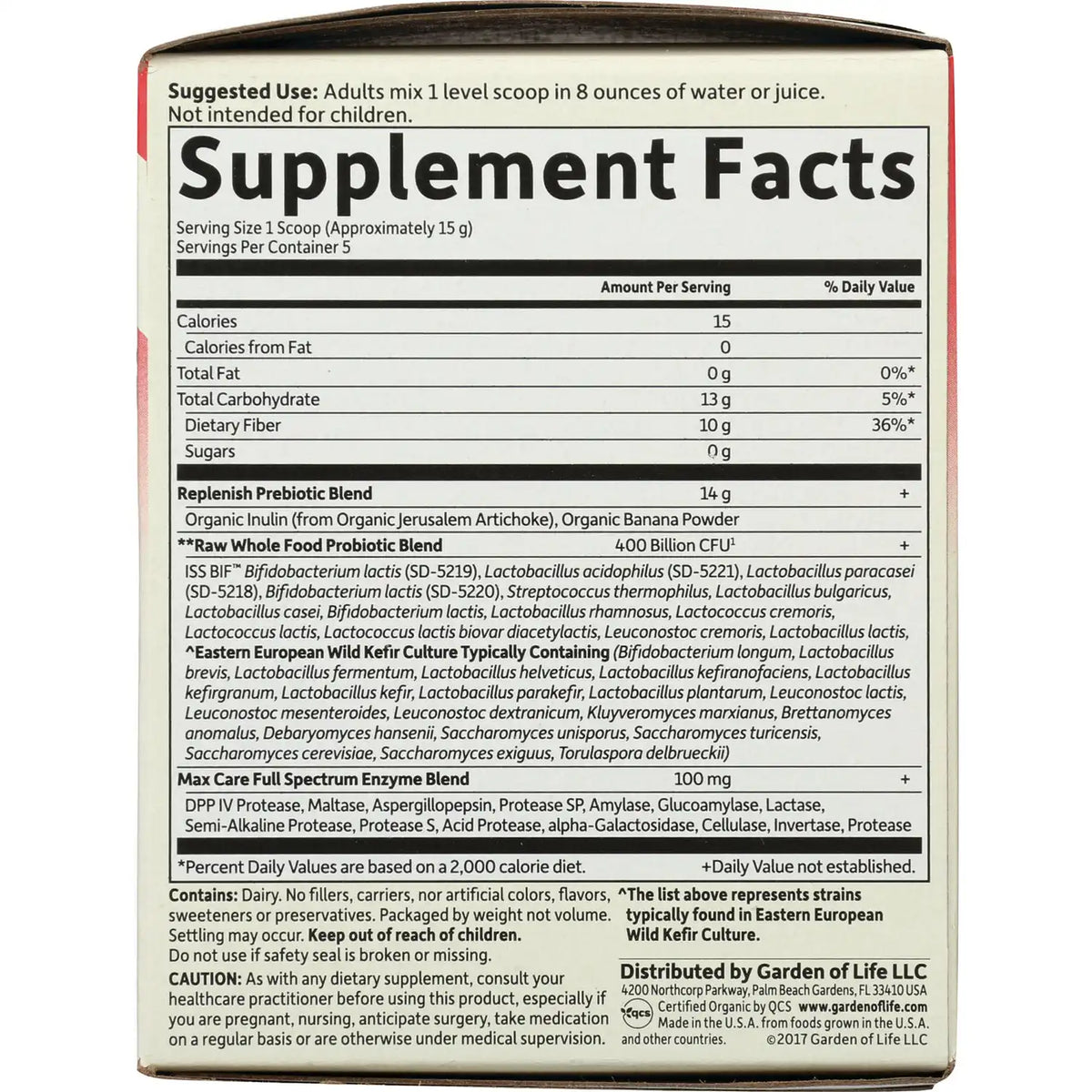RAW Probiotics 5-Day Max Care