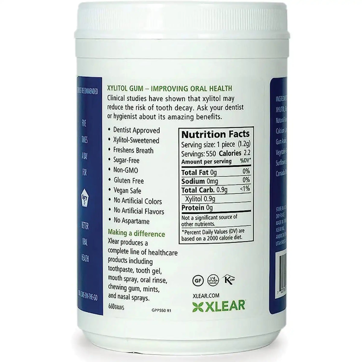 Spry Sugar-Free Gum - Natural Peppermint