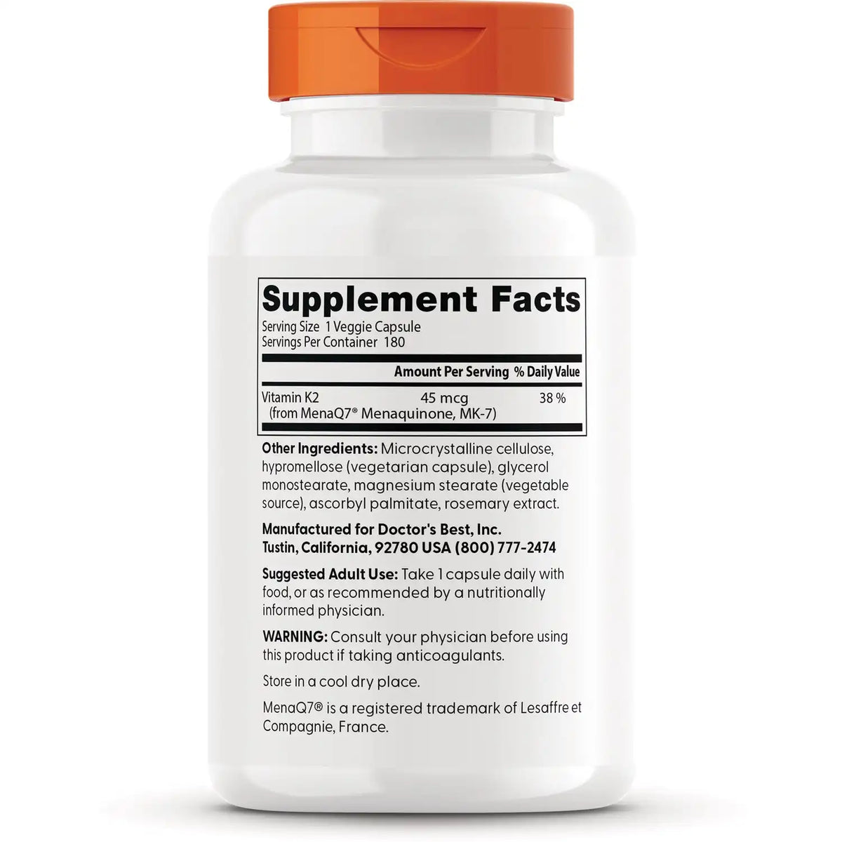 Natural Vitamin K2 MK-7 with MenaQ7