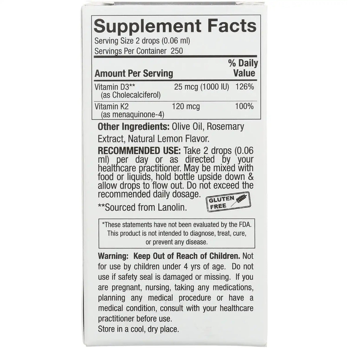 Vitamin D3 & K2