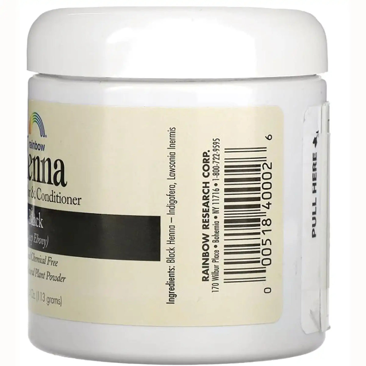 Henna Hair Color & Conditioner - Black (Deep Ebony)