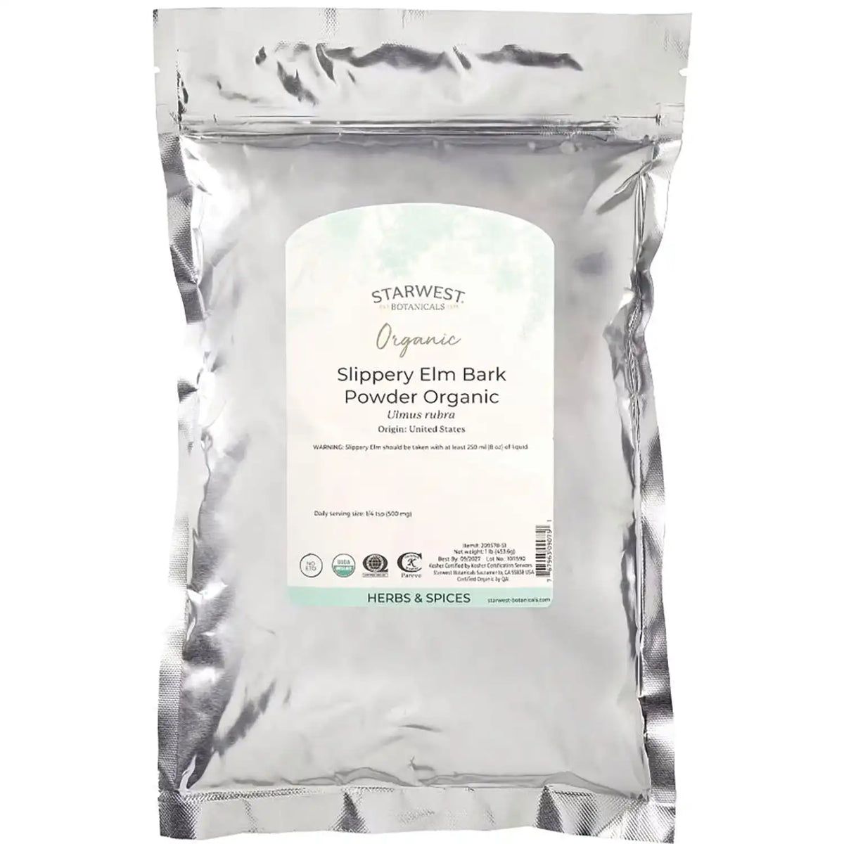 Slippery Elm Bark Powder Organic