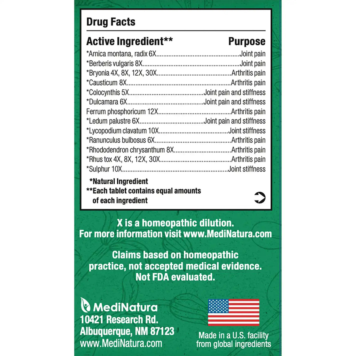BHI Arthritis Pain Relief Tablets