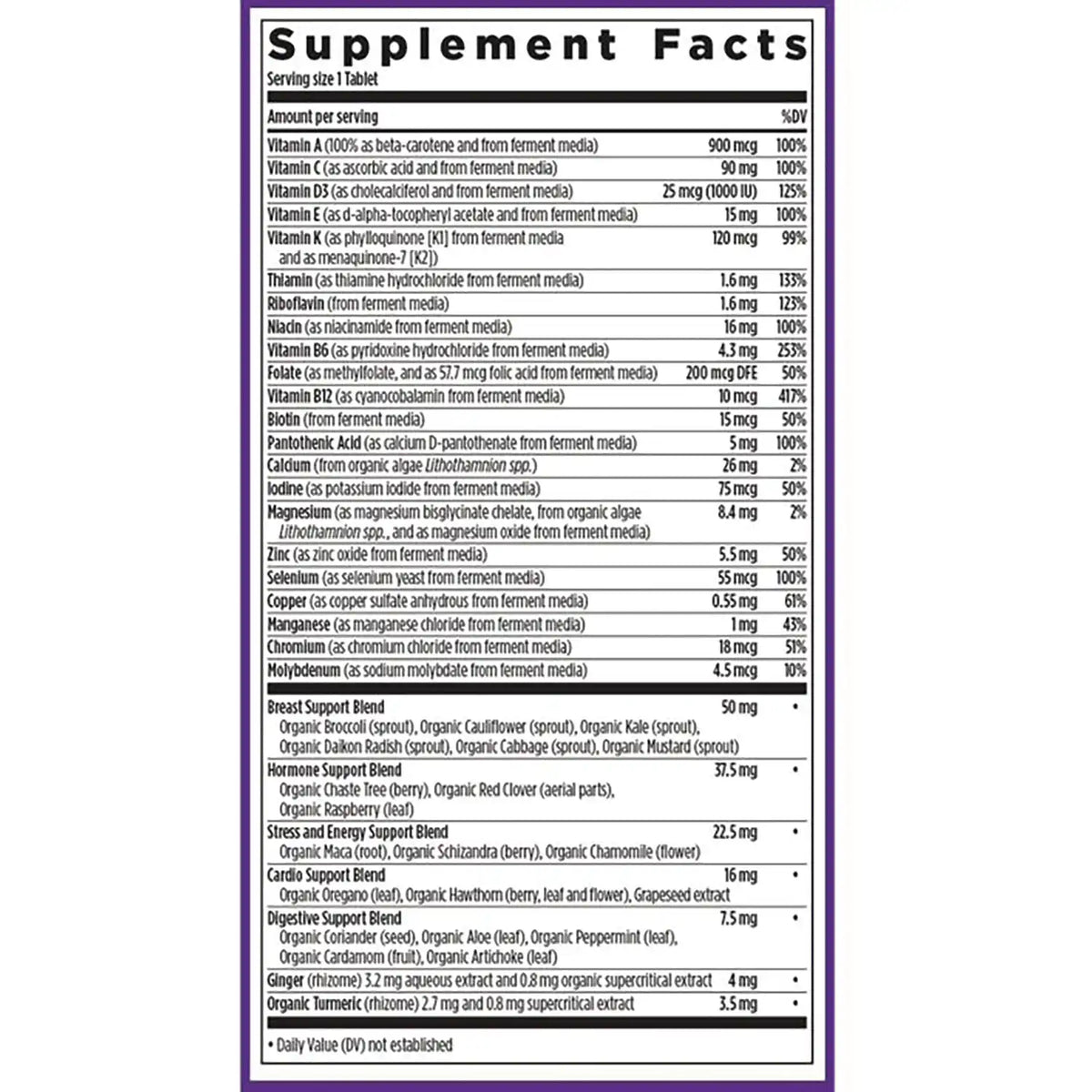 One Daily Every Woman's Multivitamin 40+