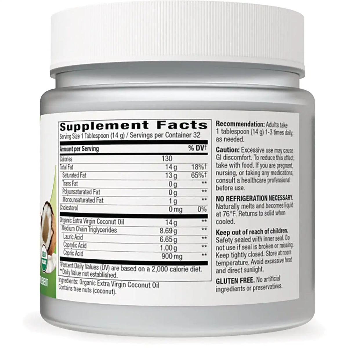 Organic Extra Virgin Coconut Oil