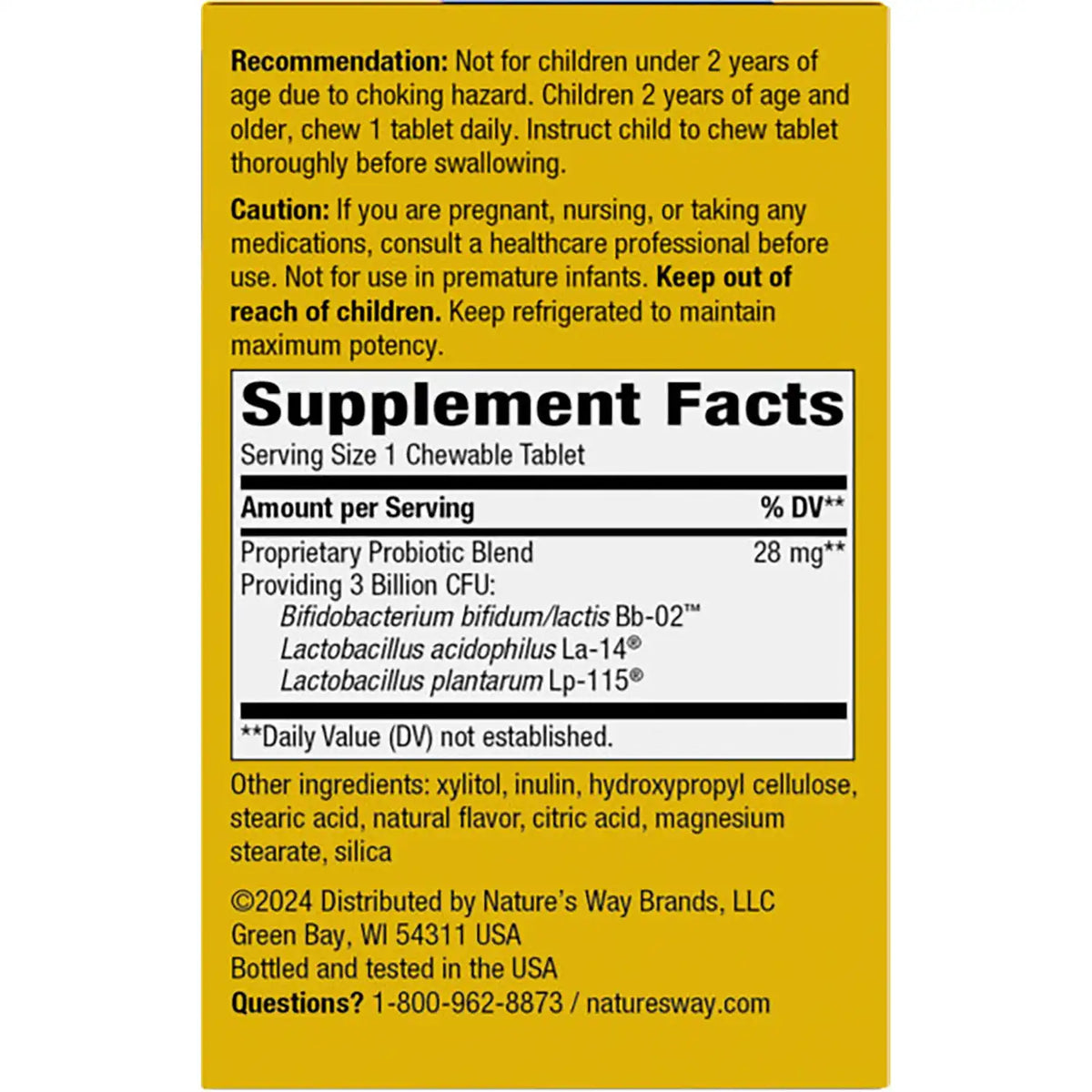 Kids Primadophilus Probiotic Chewables - Orange