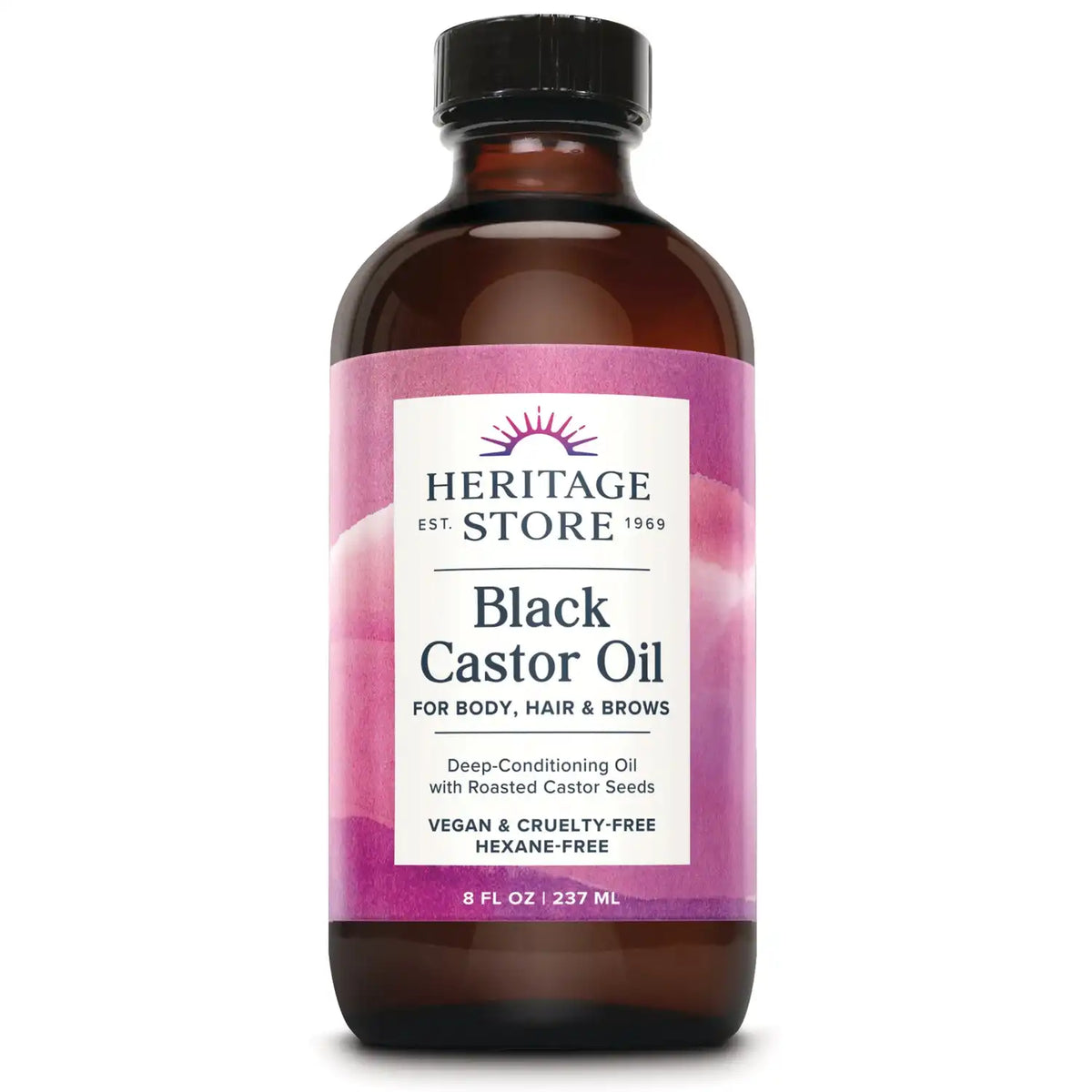 Black Castor Oil for Body, Hair and Brows