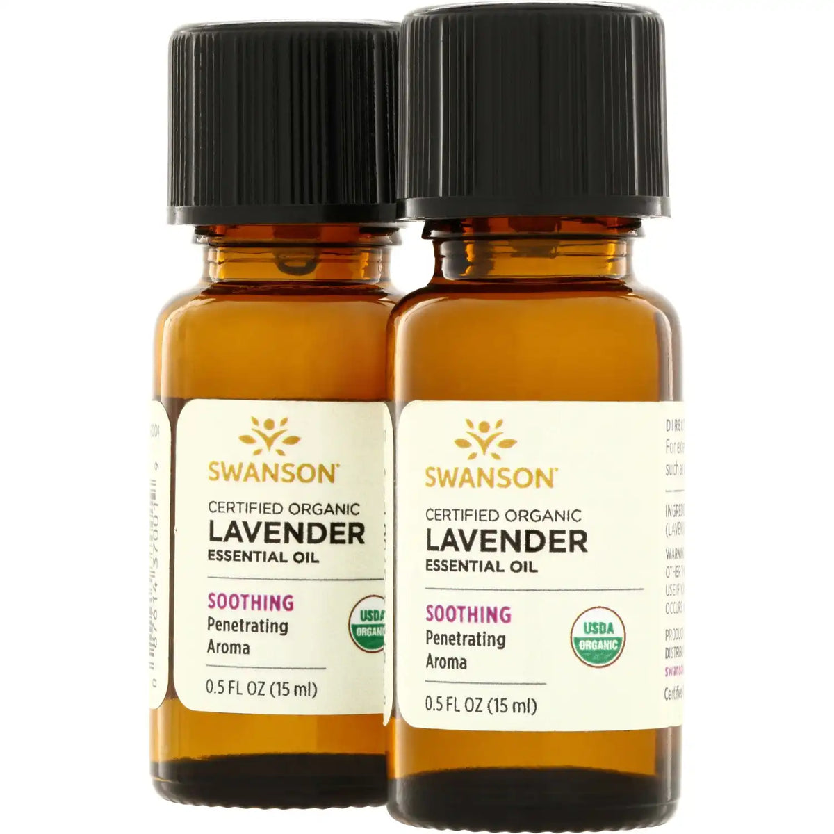Certified Organic Lavender Essential Oil - 2 Pack