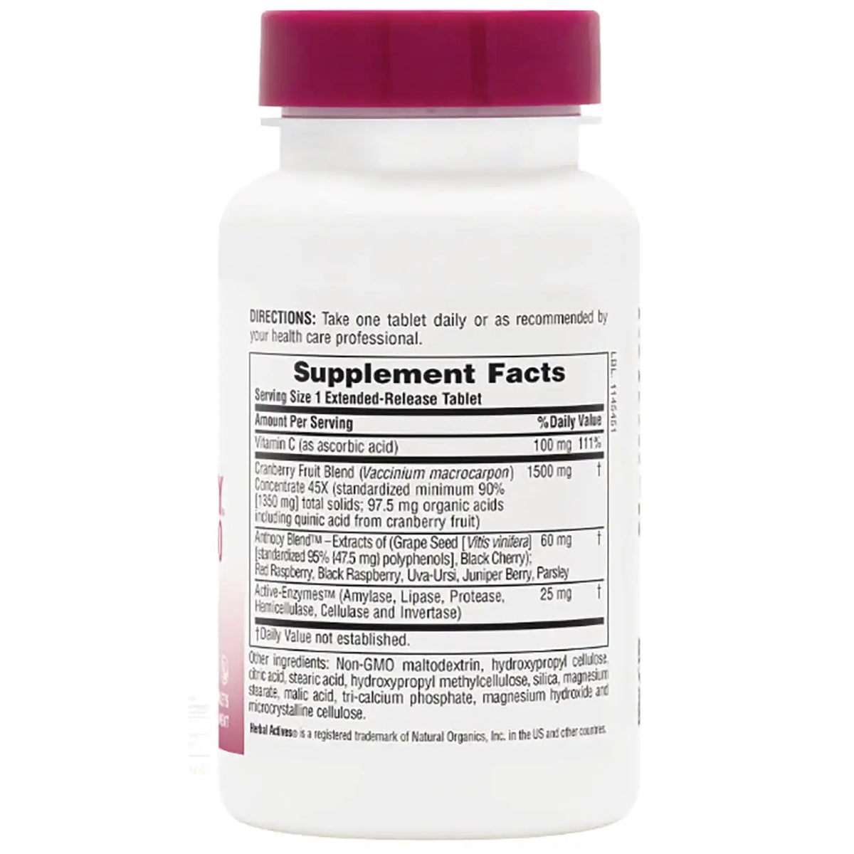 Herbal Actives Ultra Cranberry 1500 - Extended Release