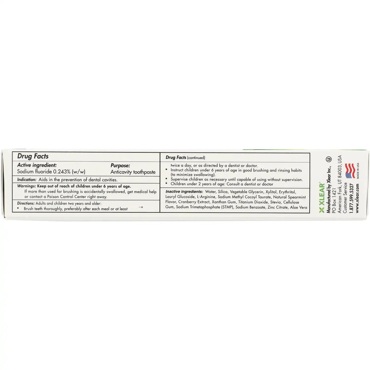 Spry Toothpaste Anti-Cavity - Spearmint