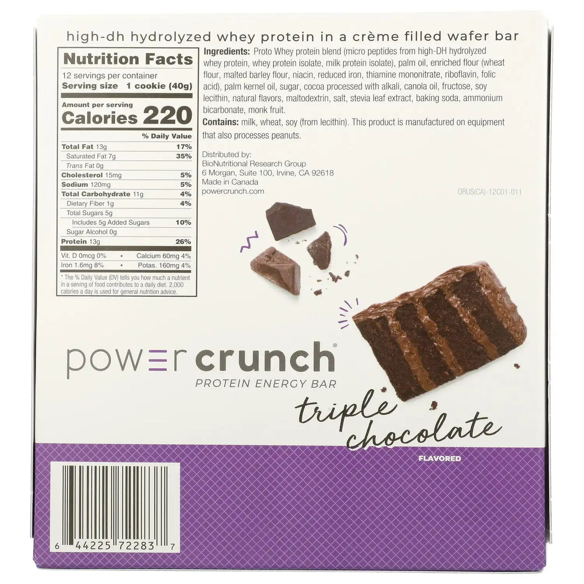 Power Crunch Protein Energy Bar - Triple Chocolate