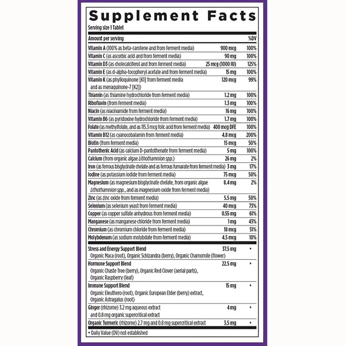 One Daily Every Woman's Multivitamin