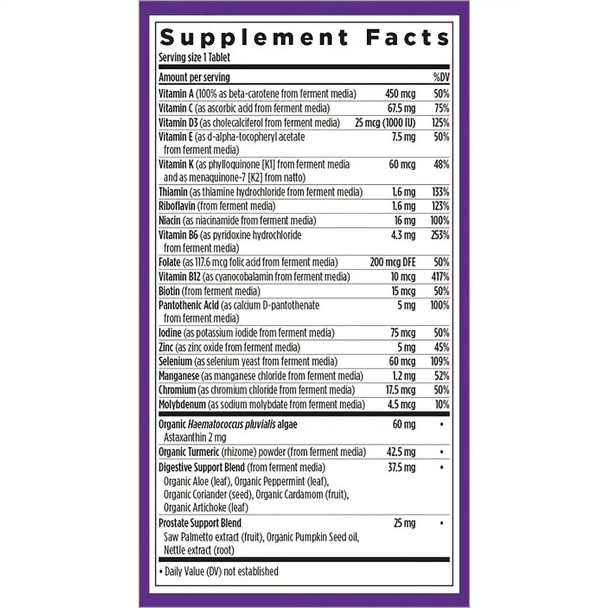 One Daily Every Man's Multivitamin 55+