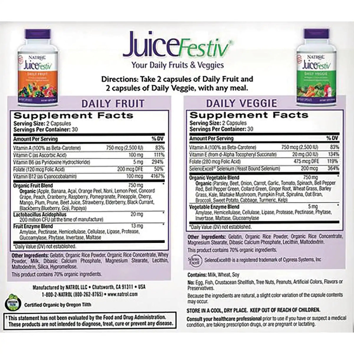 JuiceFestiv Daily Fruit & Daily Veggie