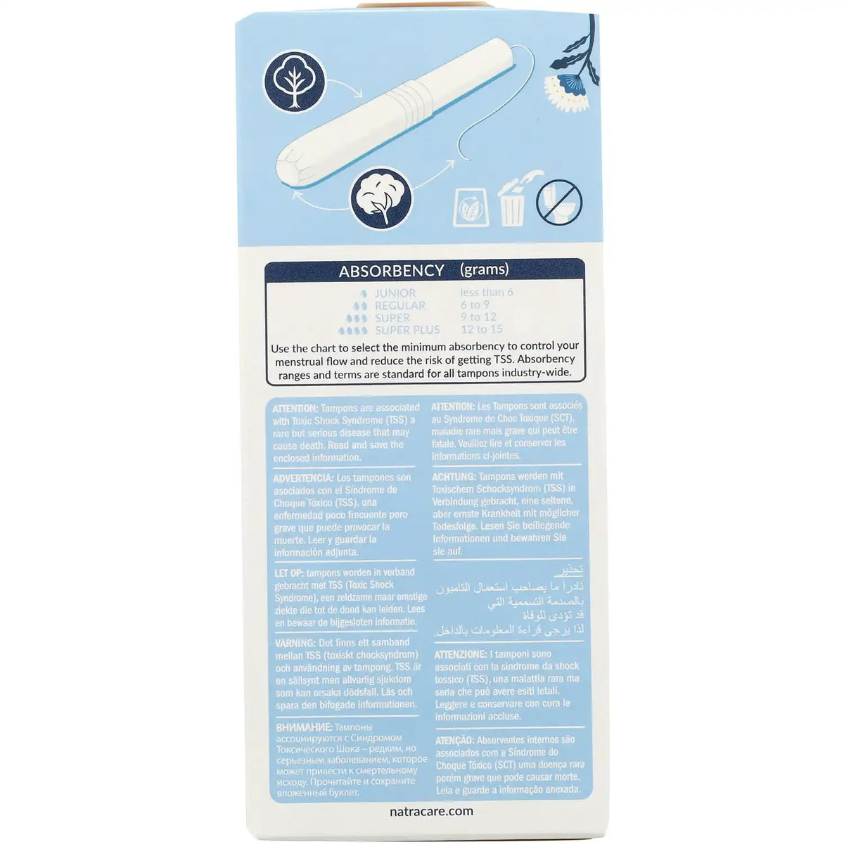Organic Cotton Tampons with Applicator - Regular