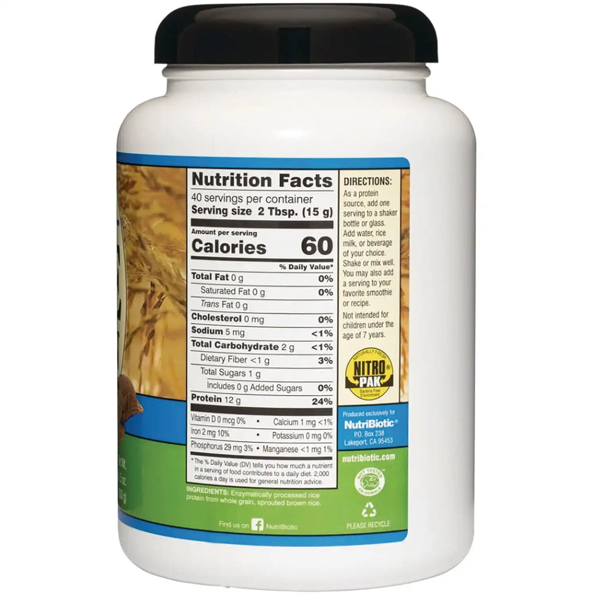 Raw Rice Protein - Plain