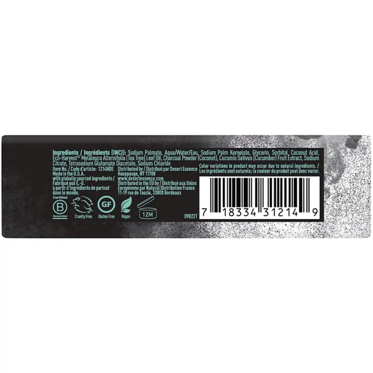 Activated Charcoal Soap Bar