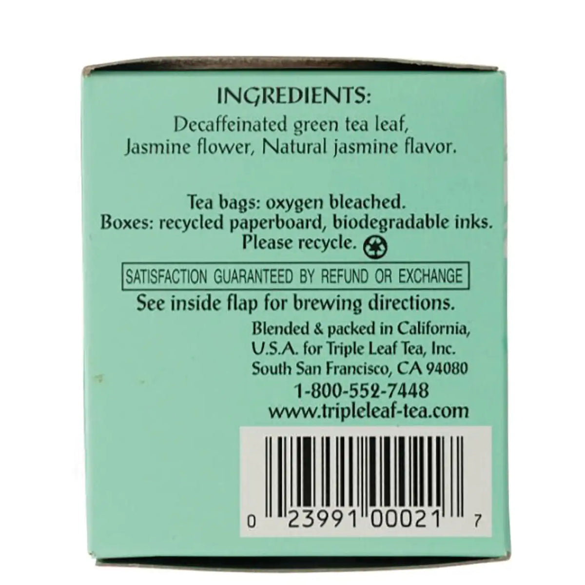 Jasmine Decaf Green Tea