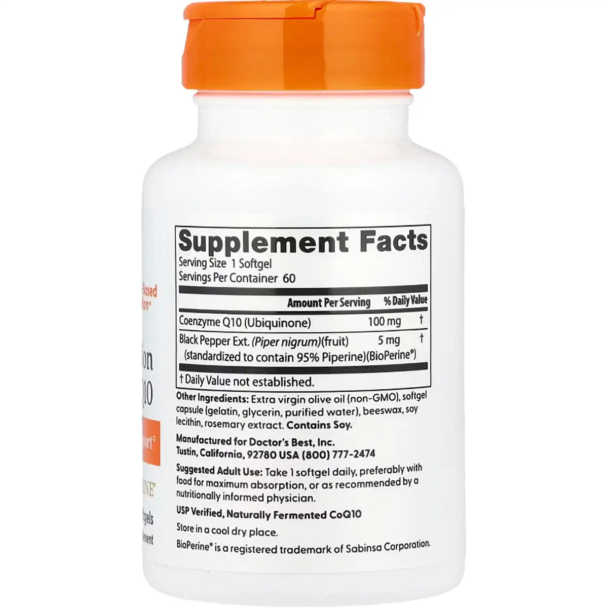 High Absorption CoQ10 with BioPerine
