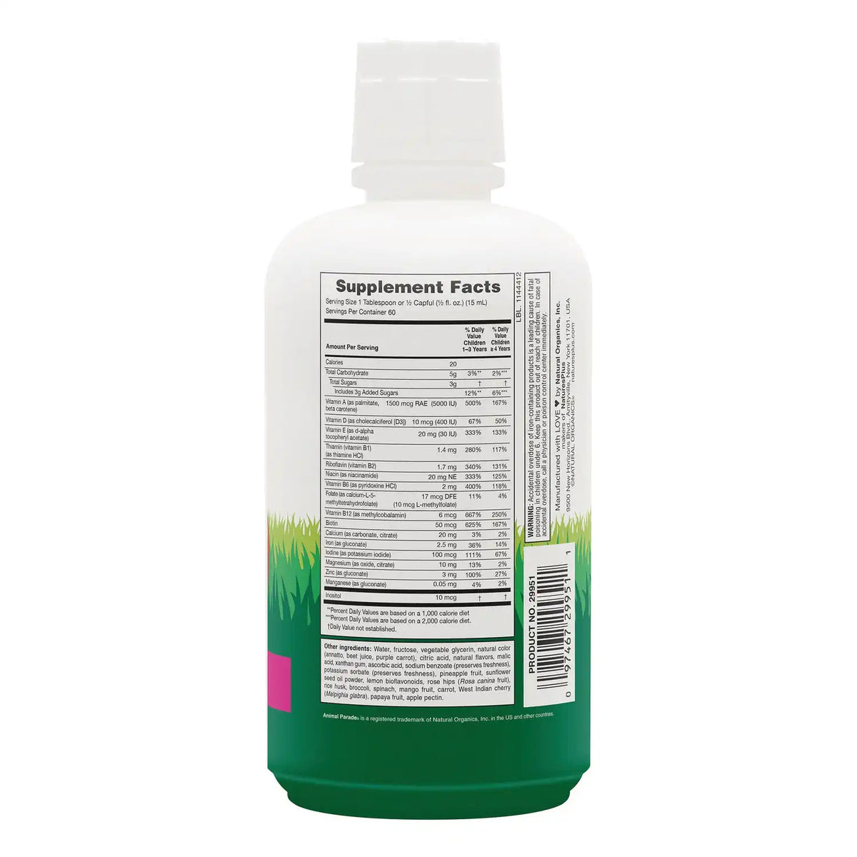 Animal Parade Multivitamin Liquid - Tropical Berry