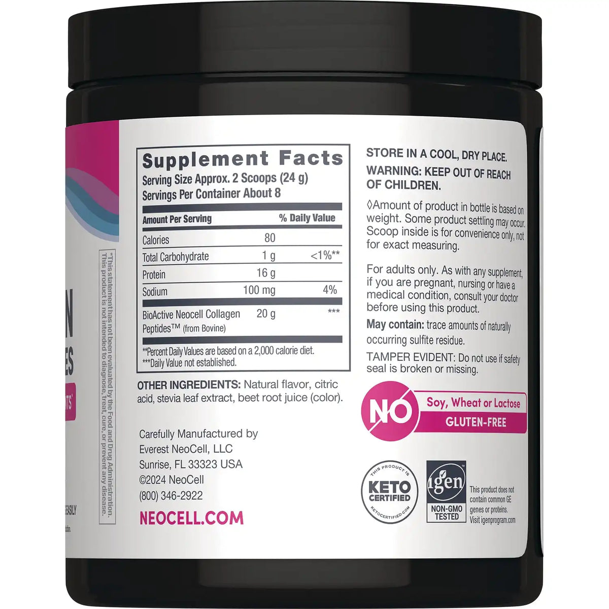Grassfed Collagen Peptides - Berry Lemon