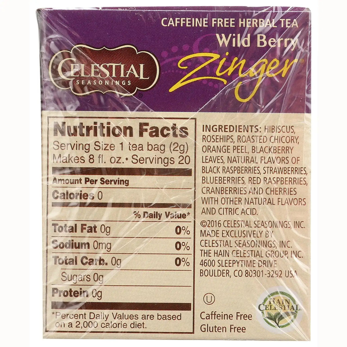 Herbal Tea Wild Berry Zinger - Caffeine Free
