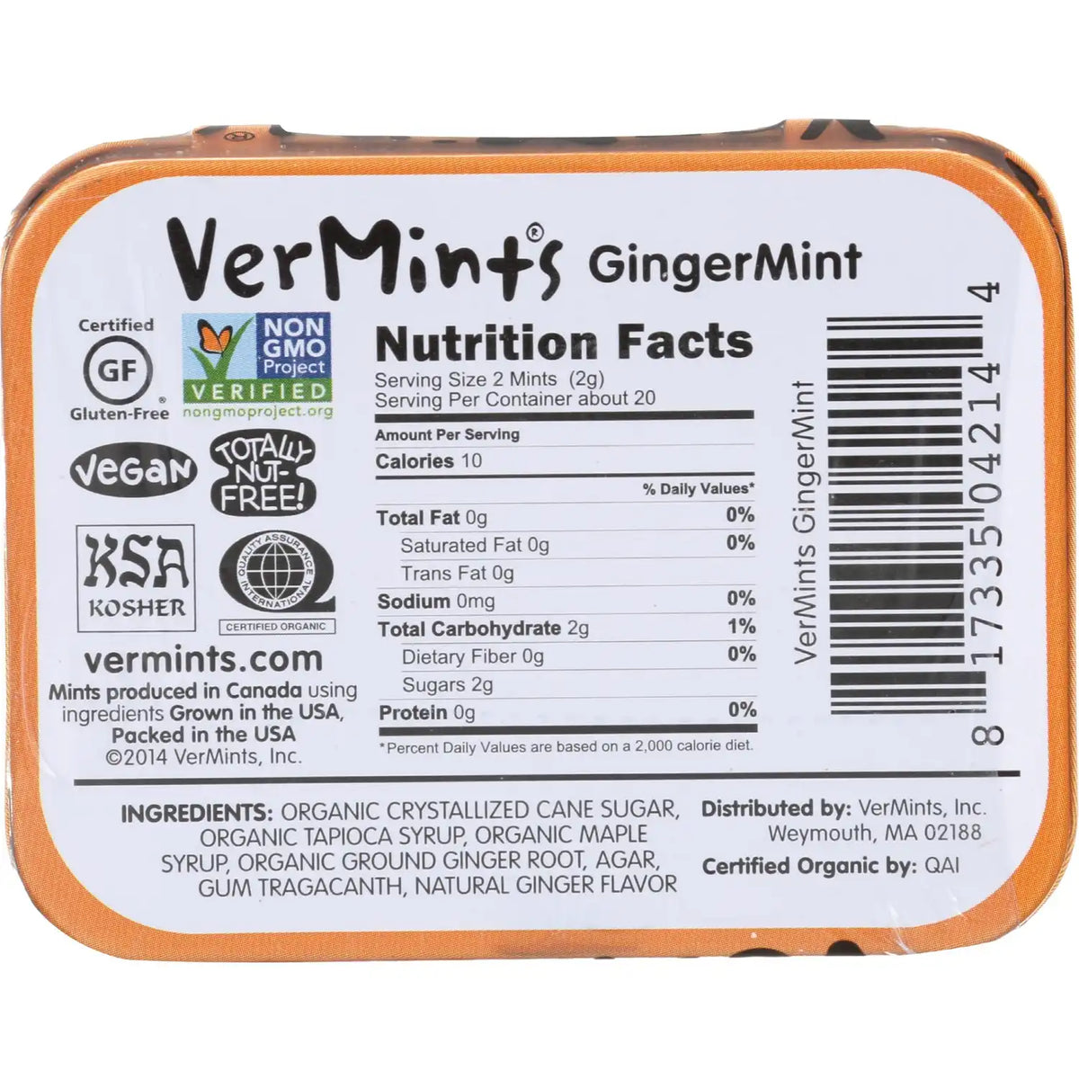Organic Mints - GingerMint
