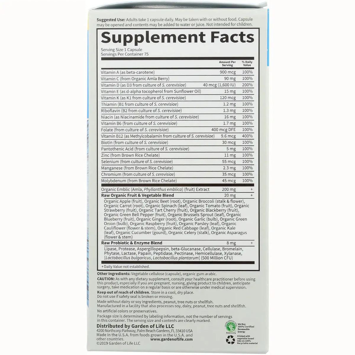 Vitamin Code Raw One for Men