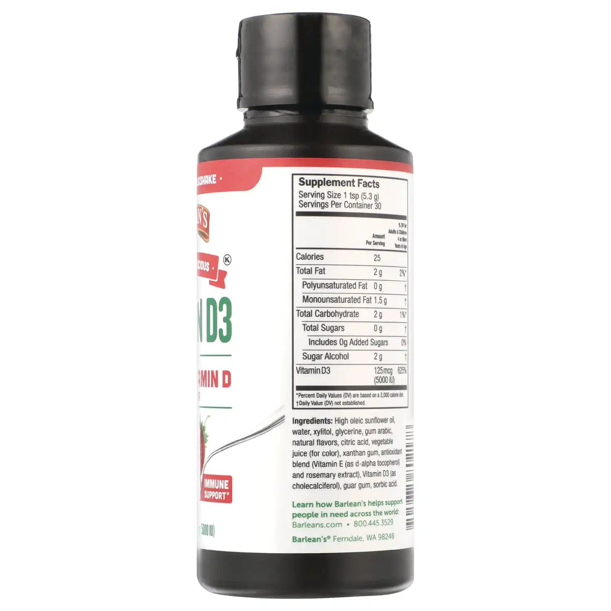 Liquid Vitamin D3 - Strawberry Milkshake