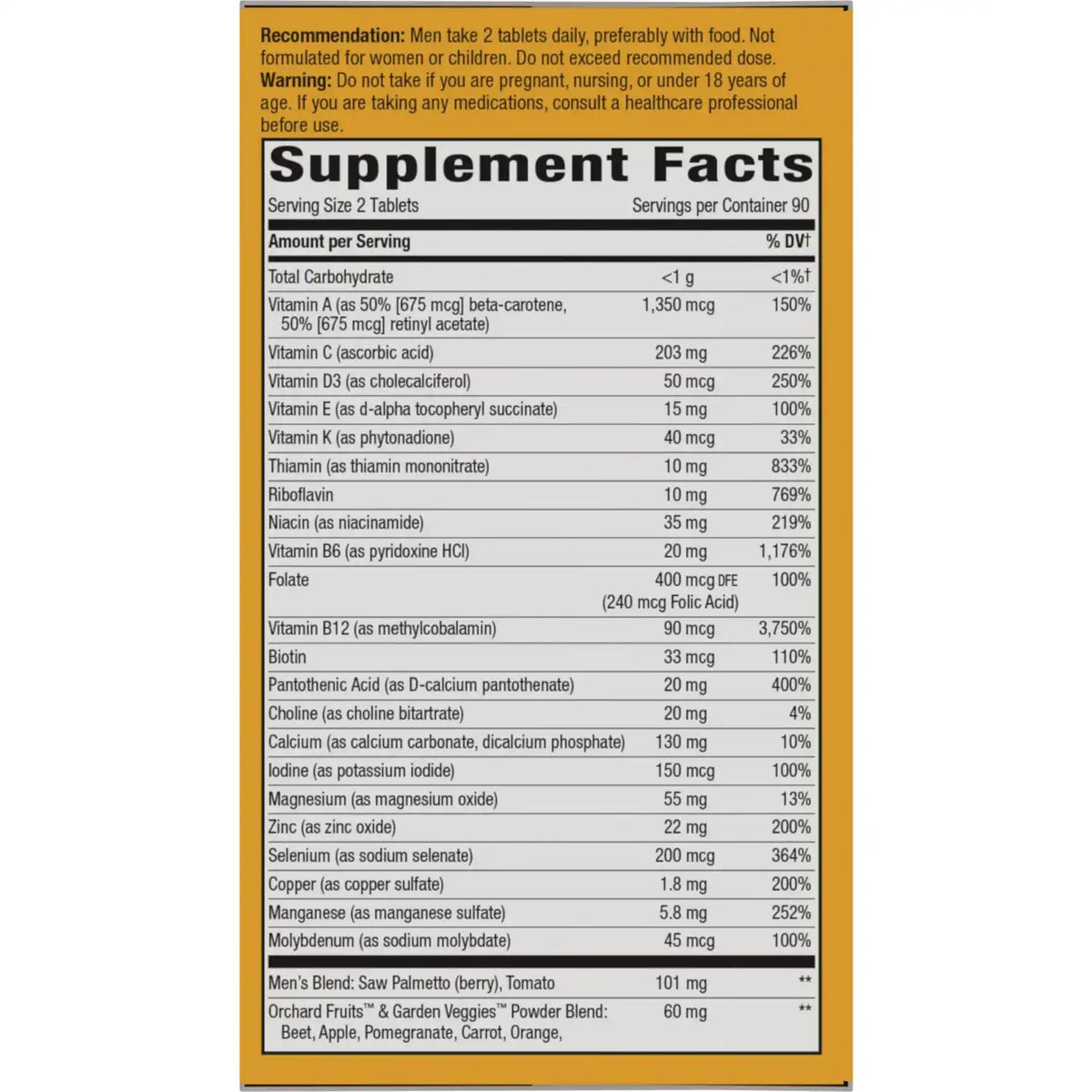 Alive! Men's 50+ Ultra Minis Multivitamin