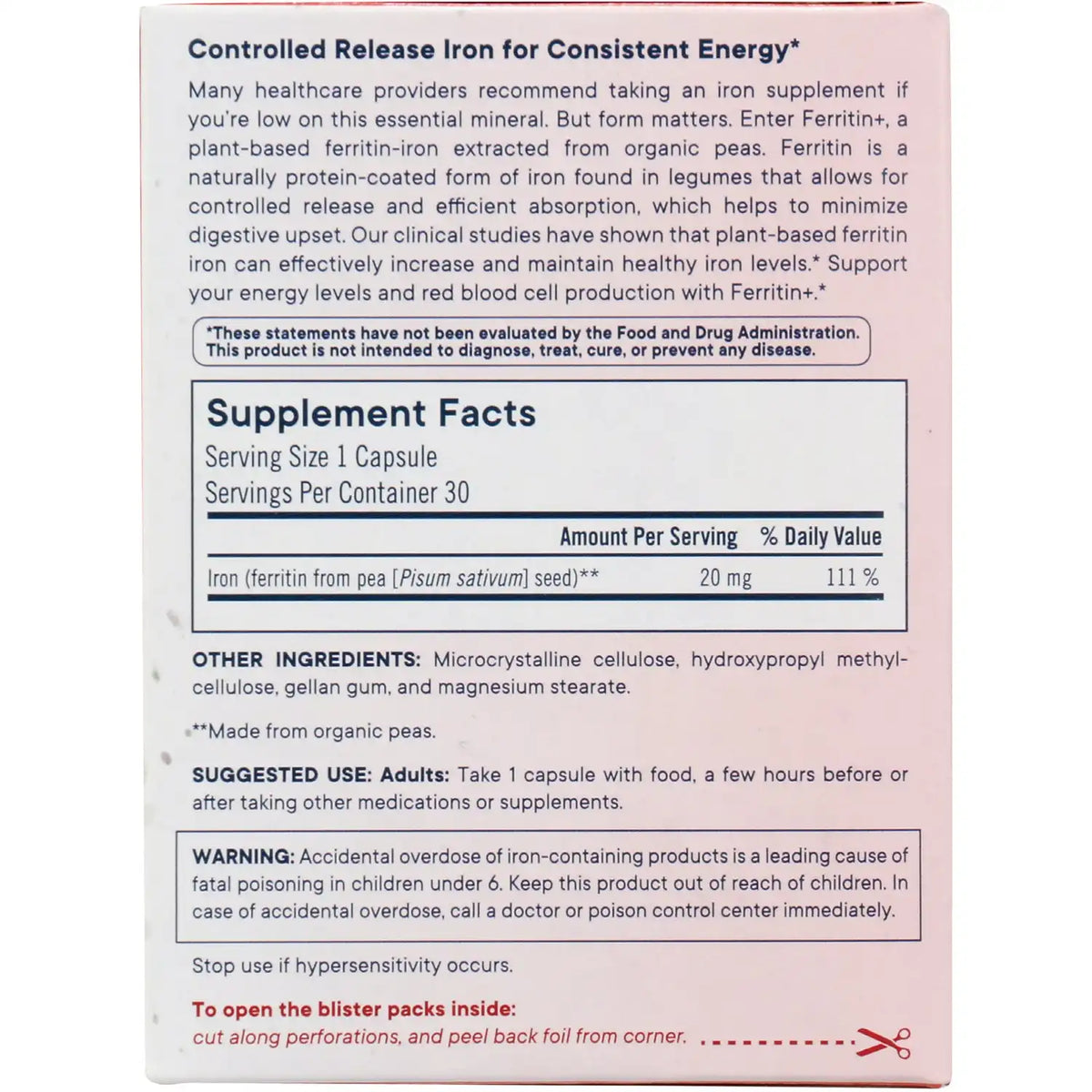 Ferritin+ Plant-based Ferritin Iron